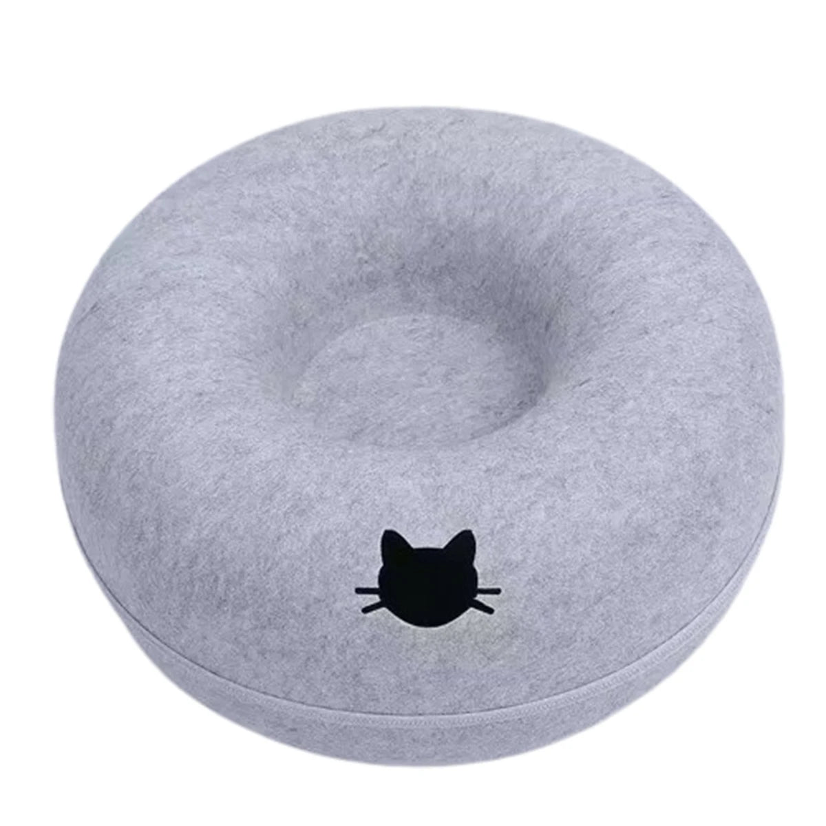 Nid tunnel rond 2-en-1 pour chat