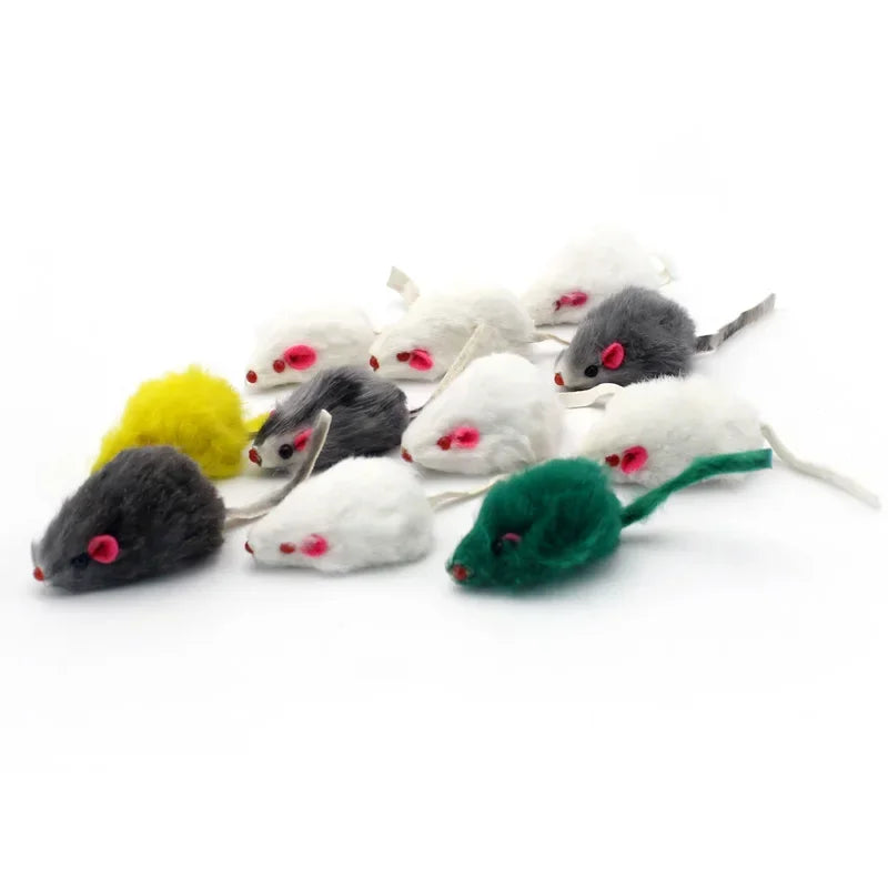 Souris en peluche à l'herbe à chat (lot de 5)