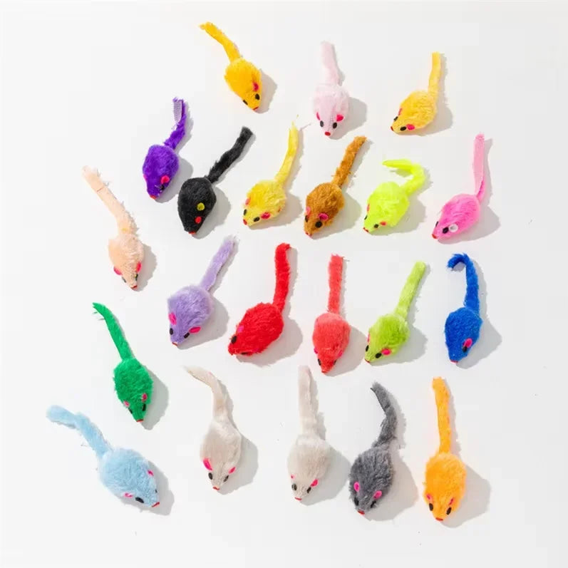 Souris en peluche à l'herbe à chat (lot de 5)