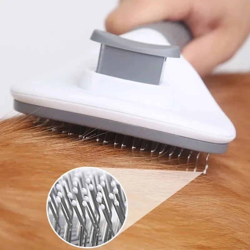 Brosse autonettoyante pour chat