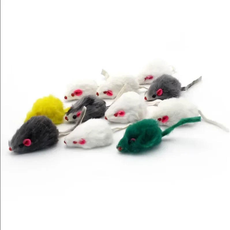 Souris en peluche à l'herbe à chat (lot de 5)