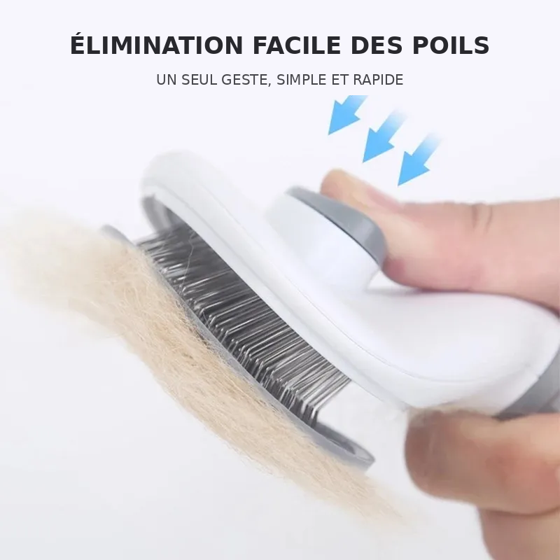 Brosse autonettoyante pour chat