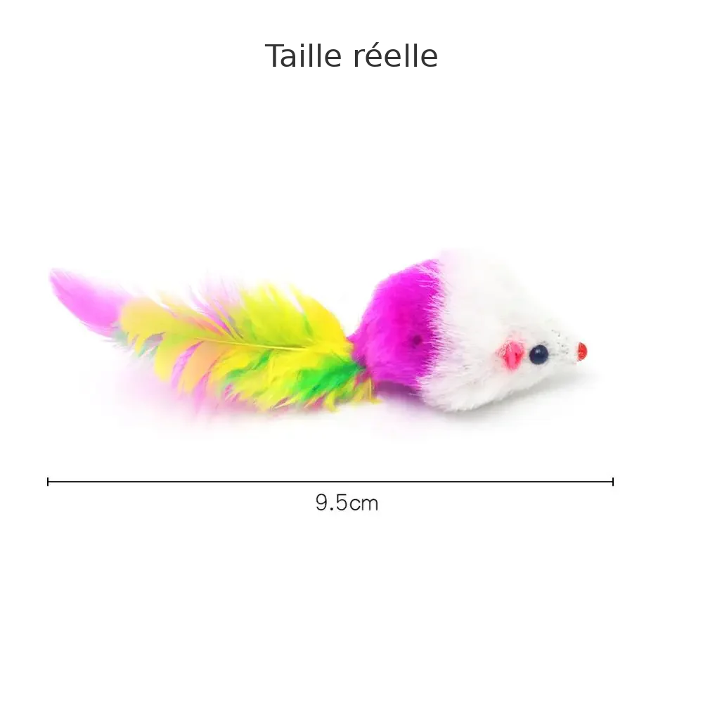 Souris en peluche à l'herbe à chat (lot de 5)